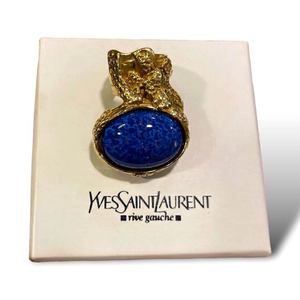 YVES SAINT LAURENT Arty Cocktail Ring |Size: 5| - Picture 5 of 9